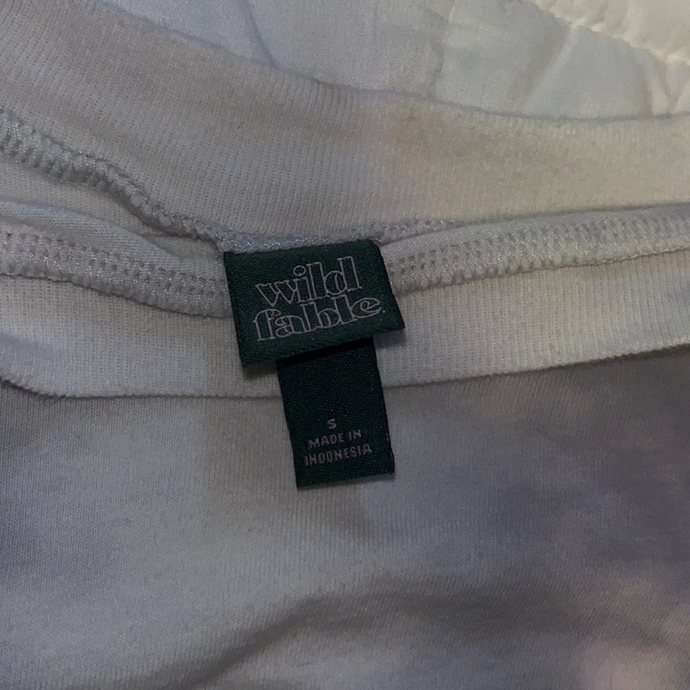 Cropped White & Grey Sweatshirt - Picture 2 of 3